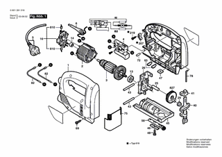 BOSCH Befestigungsplatte | Ersatzteile für PST 550, PST 650 - 2600040003
