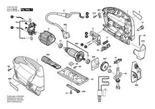 BOSCH Befestigungsplatte | Ersatzteile für PST 550, PST 650 - 2600040003