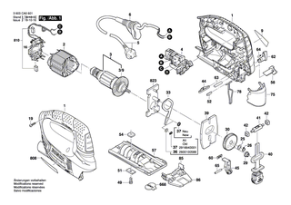 BOSCH Befestigungsplatte | Ersatzteile für PST 550, PST 650 - 2600040003