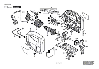 BOSCH Befestigungsplatte | Ersatzteile für PST 550, PST 650 - 2600040003