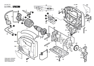 BOSCH Befestigungsplatte | Ersatzteile für PST 550, PST 650 - 2600040003