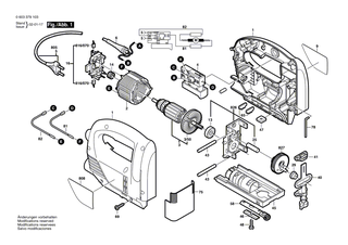 BOSCH Befestigungsplatte | Ersatzteile für PST 550, PST 650 - 2600040003