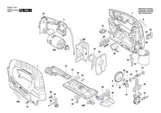 BOSCH Befestigungsplatte | Ersatzteile für PST 550, PST 650 - 2600040003
