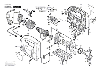 BOSCH Befestigungsplatte | Ersatzteile für PST 550, PST 650 - 2600040003