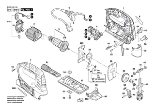 BOSCH Befestigungsplatte | Ersatzteile für PST 550, PST 650 - 2600040003