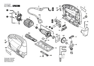BOSCH Befestigungsplatte | Ersatzteile für PST 550, PST 650 - 2600040003