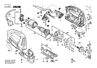 BOSCH Befestigungsplatte | Ersatzteile f�r GST 150 CE, GST 150 BCE - 2600040004
