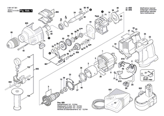 BOSCH Druckblech | Ersatzteile f�r GSB 22-2 RCE, PSB 1200-2 RPE - 2600114016