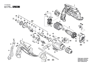 BOSCH Haltering | Ersatzteile für GSB 18-2 RE, PSB 800-2 RA - 2600202008