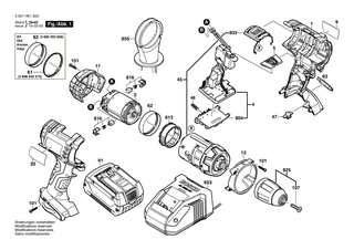 BOSCH Haltering | Ersatzteile f�r GSB 18 VE-2LI, GSB 14,4 VE-2LI - 2600202067