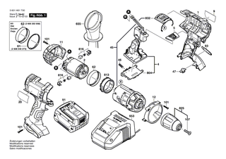BOSCH Haltering | Ersatzteile f�r GSB 18 VE-2LI, GSB 14,4 VE-2LI - 2600202067