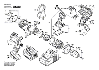 BOSCH Aufnahmering | Ersatzteile f�r GSB 18 VE-2LI, GSB 14,4 VE-2LI - 2600510012