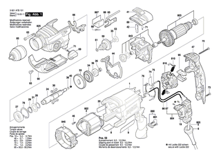 BOSCH Kabeldurchf�hrungst�lle �6,4-�7,0x66 MM | Ersatzteile f�r GSB 16 RE, GSB 780-2 RE - 2600707075