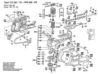 BOSCH Nadelkranz | Ersatzteile f�r GSA 800 PE, PFZ 550 PE - 2600913003