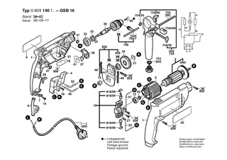 BOSCH Nadelh�lse | Ersatzteile f�r GSB 13, GSB 13 RE - 2600914019
