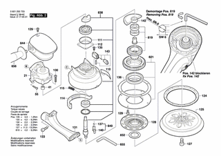 BOSCH Dichtung | Ersatzteile für GEX 150 TURBO - 2601015087