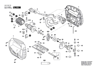 BOSCH Fussplatte | Ersatzteile fr PST 54 PE, PST 50 PE - 2601016012