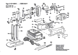 BOSCH Schaber | Ersatzteile f�r 1575, 7595-100 - 2601030010