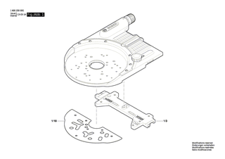 BOSCH Gleitplatte | Ersatzteile f�r PSS 280 A, FSN OFA - 2601035011