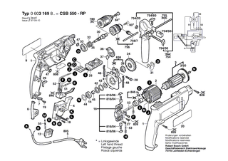 BOSCH Druckplatte | Ersatzteile für GSB 16 RE, GSB 1800-2 - 2601074003