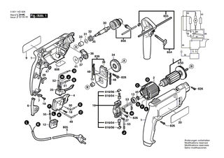 BOSCH Druckplatte | Ersatzteile für GSB 16 RE, GSB 1800-2 - 2601074003