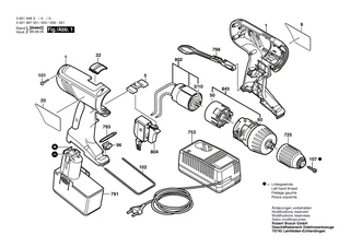 BOSCH Verstellschieber SCHWARZ | Ersatzteile f�r GSR 14,4 VPE-2, 3655 - 2601099078