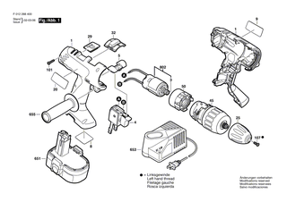 BOSCH Verstellschieber | Ersatzteile f�r PSR 18 VE-2, PSR 14,4 VE-2 - 2601099098