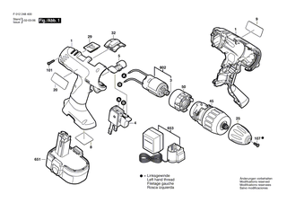 BOSCH Verstellschieber | Ersatzteile f�r PSR 18 VE-2, PSR 14,4 VE-2 - 2601099098
