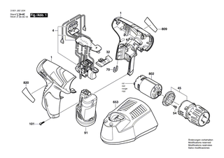 BOSCH Verstellschieber ROT | Ersatzteile f�r GSR 10,8 V-LI, GSR 10,8 V-LIQ - 2601099153