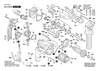 BOSCH Kontakt | Ersatzteile für GSB 16 RE, GSB 780-2 RE - 2601099260