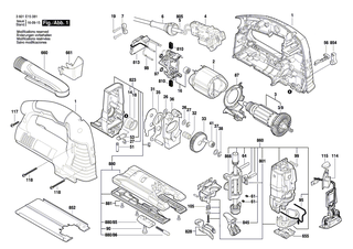 BOSCH Arbeitsplatte | Ersatzteile f�r GST 140 CE, GST 1400 CE - 2601099900