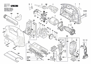 BOSCH Typschild | Ersatzteile f�r GST 140 BCE - 2601111430