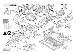 BOSCH Typschild | Ersatzteile f�r GKS 55 GCE - 2601111864