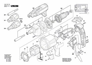BOSCH Hinweisschild | Ersatzteile f�r GSR 6-45 TE -...