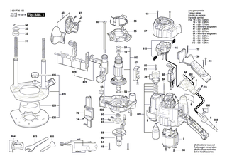 BOSCH Typschild | Ersatzteile f�r GOF 1250 CE, GOF 1250 LCE - 2601112365