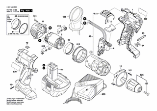 BOSCH Typschild | Ersatzteile f�r GSR 12 VE-2 - 2601115001