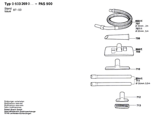 BOSCH Saugrohr � 49 MM, L=0,5 M | Ersatzteile f�r PAS 900 | 1609200968