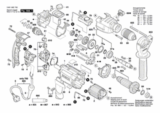 BOSCH Hinweisschild | Ersatzteile f�r GSB 21-2 RCT -...