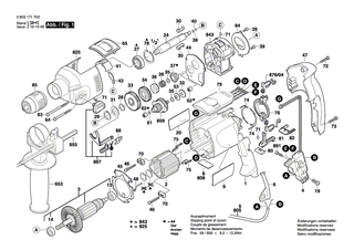 BOSCH Hinweisschild | Ersatzteile f�r PSB 750-2 RE, PSB 700-2 RE - 2601116284