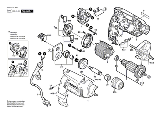 BOSCH Firmenschild PSB 550 RE | Ersatzteile f�r PSB 550 RE - 2601116321