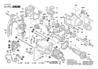 BOSCH Typenschild | Ersatzteile f�r GSB 20-2 RE - 2601116345