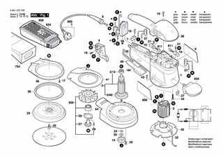 BOSCH Firmenschild | Ersatzteile f�r GEX 150 AC - 2601116496