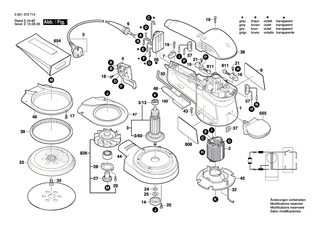 BOSCH Firmenschild | Ersatzteile f�r GEX 150 AC - 2601116496