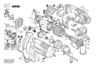 BOSCH Firmenschild GSB 16 RE | Ersatzteile f�r GSB 16 RE - 2601116655