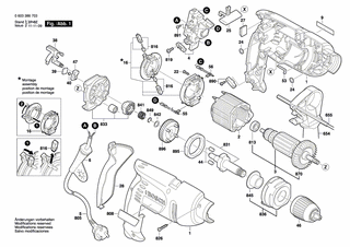 BOSCH Firmenschild | Ersatzteile f�r PSB 700 RE - 2601117834