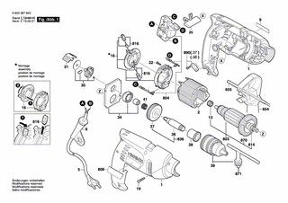 BOSCH Firmenschild PSB 500 RE | Ersatzteile f�r PSB 500...