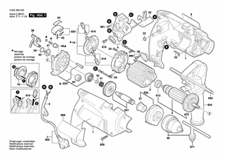 BOSCH Firmenschild PSB 6500 RE | Ersatzteile für PSB 650 RE - 2601117971