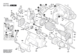 BOSCH Firmenschild PSB 6500 RE | Ersatzteile für PSB 650 RE - 2601117971