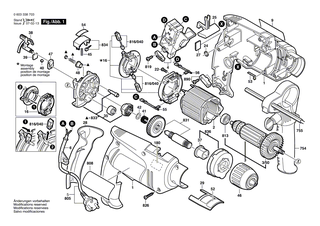 BOSCH Firmenschild PSB 6500 RE | Ersatzteile für PSB 650 RE - 2601117971