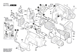 BOSCH Hinweisschild | Ersatzteile f�r PSB 13 RE, PSB 550 RE - 2601119419